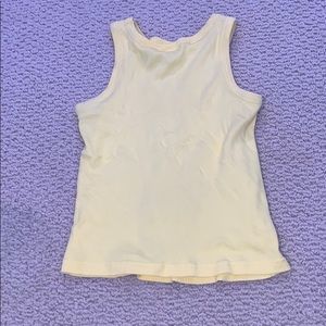 yellow tank top